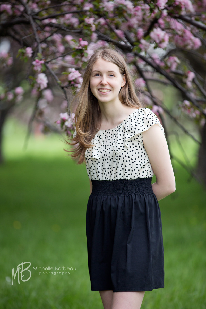 Spring blossom portrait