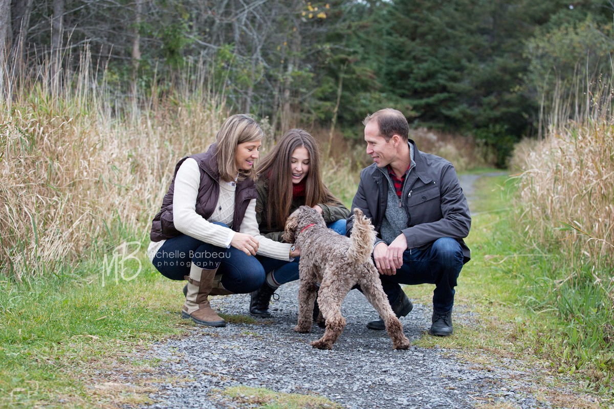 Kanata family with pet dog