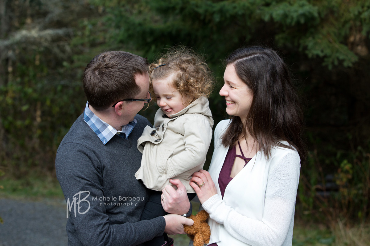 family having fun