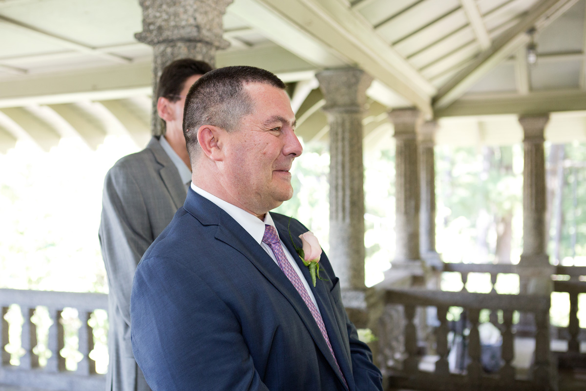 Groom waiting for his bride