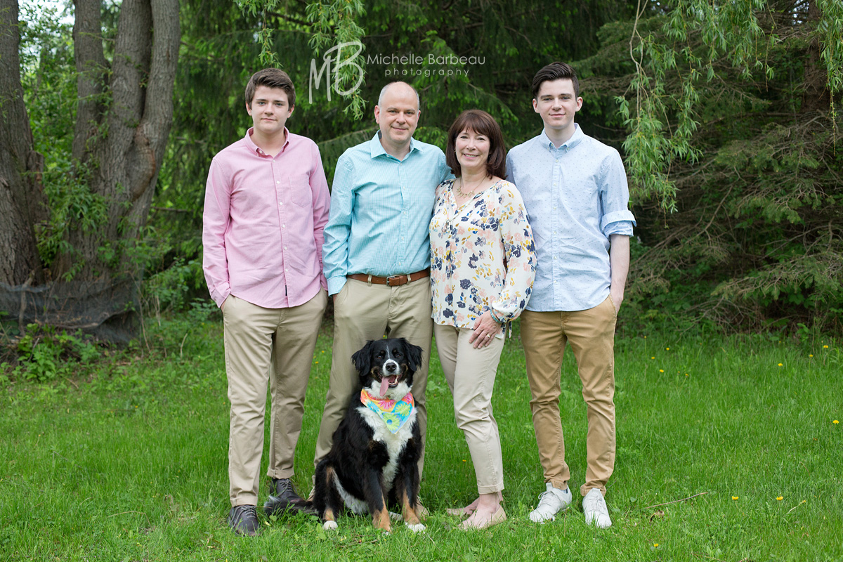 kanata family with their dog