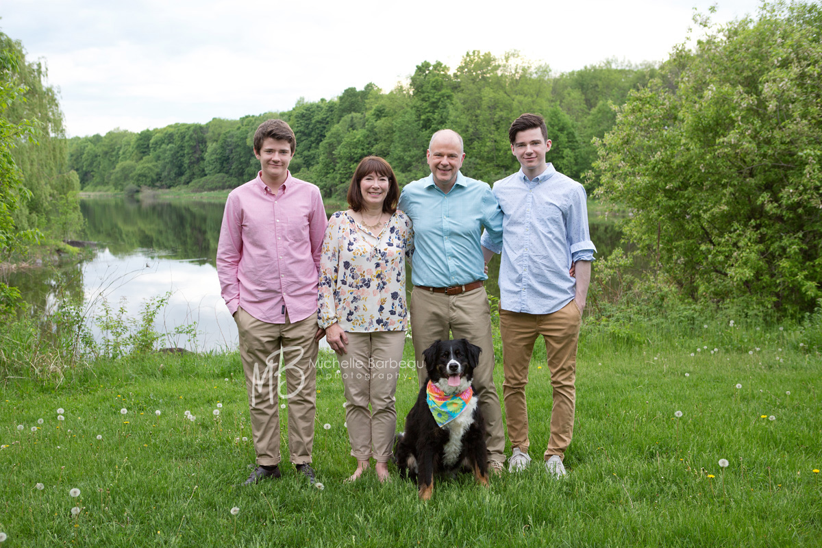 Ottawa family photography with pet