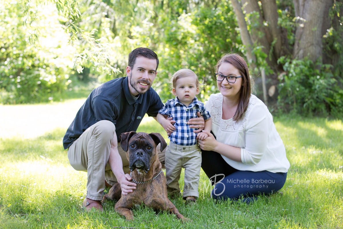 Kanata family with dog