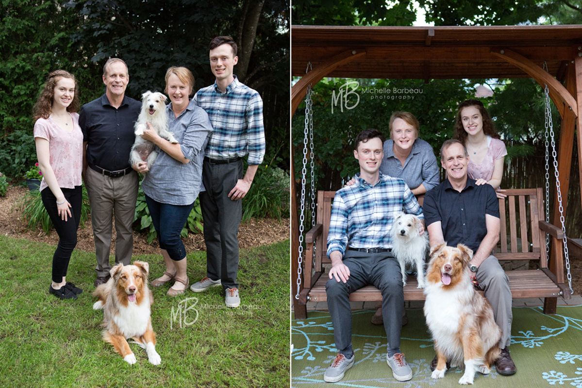 Stittsville family with dogs