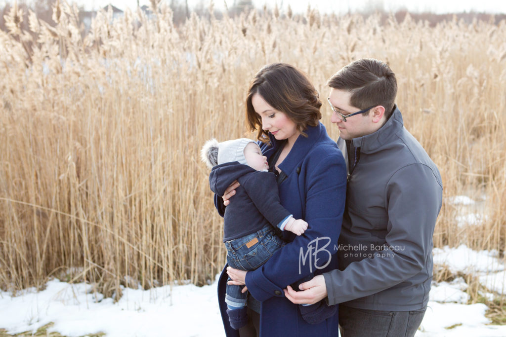 Pioneer Plains Park in Stittsville, winter family photos