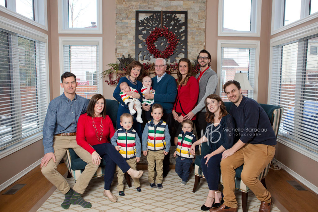 Multigeneration family in Kanata - in home photo session