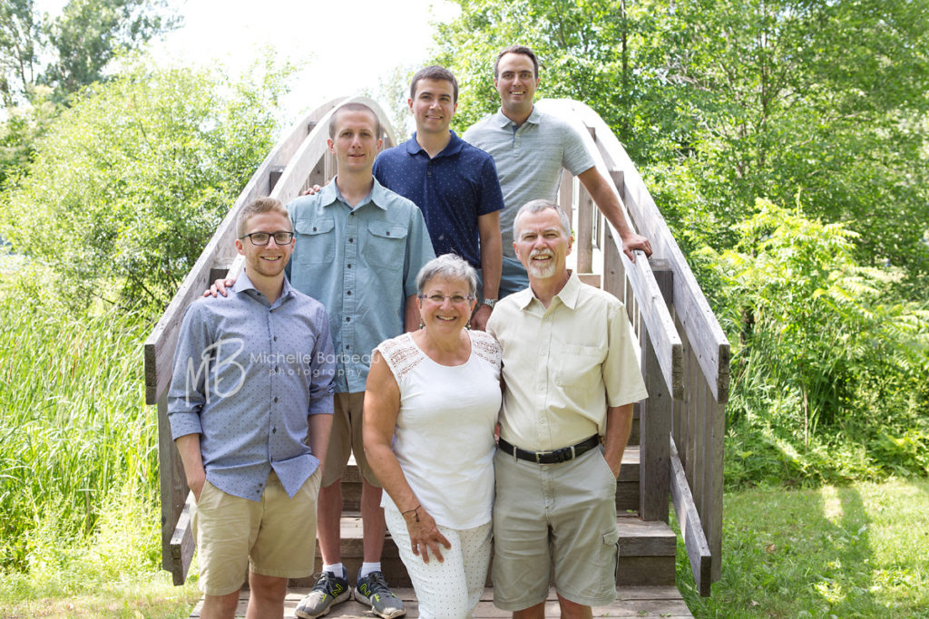 couple with 4 adult sons