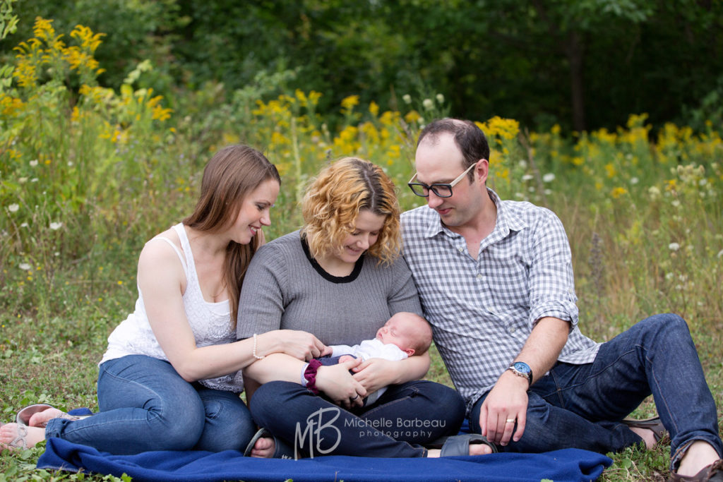 family with newborn